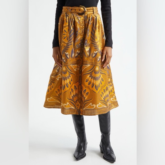 Metallic Mixed Print Cotton Blend Skirt
FARM Rio - Picture 3 of 5